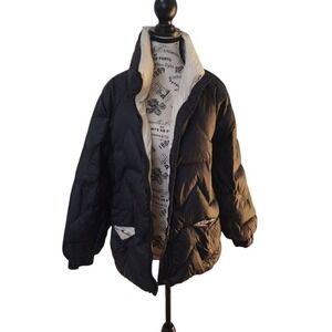 Aroise & Year Black Quilted Puffer Jacket Size L